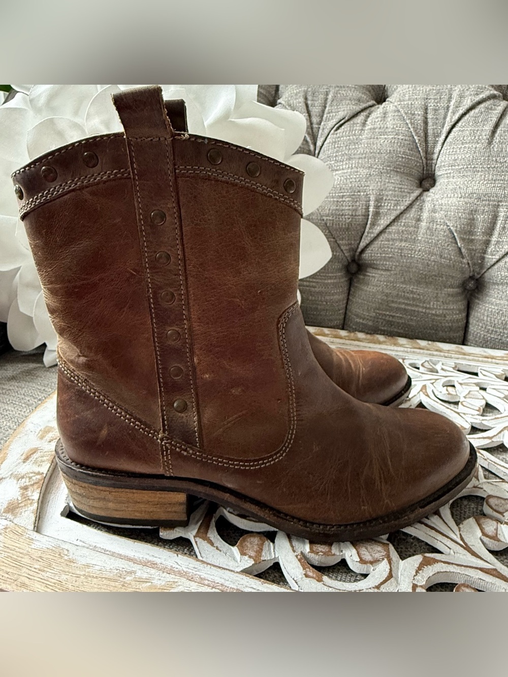 Dingo Leather Short Western Boots Women’s 8
